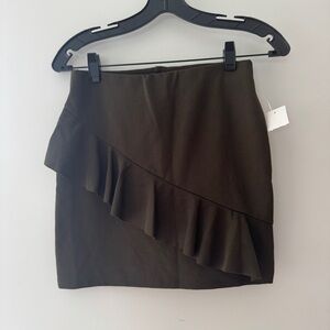 Olive Green Stretch Skirt